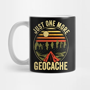 Just One More Geocache Funny Geocaching Mug